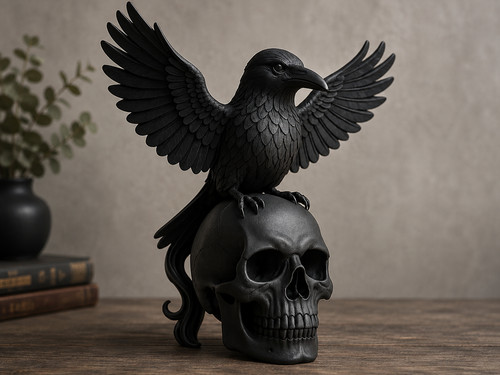 Gothic angel death raven - gothic,
