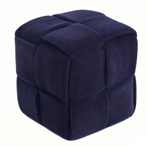 Corduroy square ottoman soft - corduroy,