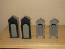 Vintage Britains Timpo Guards Sentry boxes plastic  toy soldiers 1/32