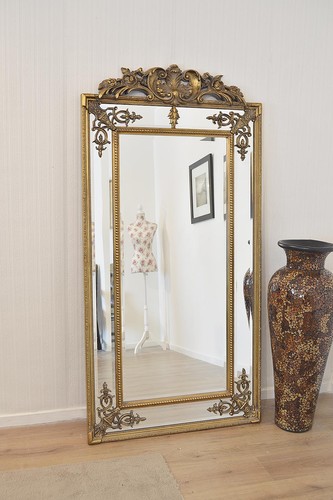 Large mirror gold ornate - large,