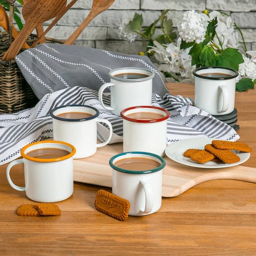 Enamel mugs retro - enamel, outdoor