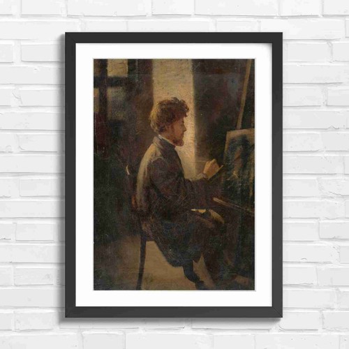 Vintage artist painting easel - vintage,