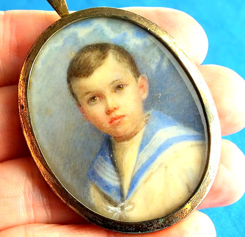 Portrait miniature young - of,