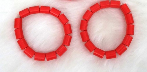 Set plastic coral - plastic, bead