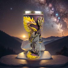 1x200ML Viking 3D Wine Goblet Wine Cup Drinking Beer Mug Medieval StainlessSteel