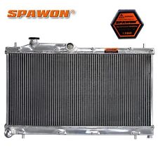 SPAWON Radiator For Subaru Impreza WRX H4 2.5L 2.0L H4 2008-2014 13091 2 Row MT