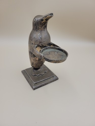 Tall brass penguin with - 6.25",