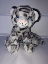 Xmas Gift Snow Leopard Soft Plush Toy 100% Recycled ECO Keeleco Cute Soft Teddy