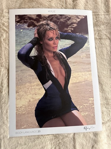 Kylie signed lithograph body - signed,