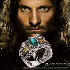 NEW Lord of the Rings Aragorn's Ring of Barahir Ring 925 Sterling Silver Cosplay