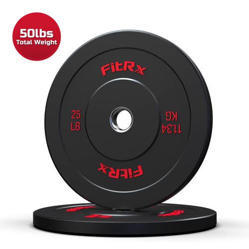 Fitrx 25lb bumper plates - fitrx, –
