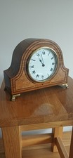 Edwardian French Beautiful inlaid small Clock By Coilliet Freres. Working Order