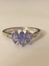 Sterling Silver Tanzanite And