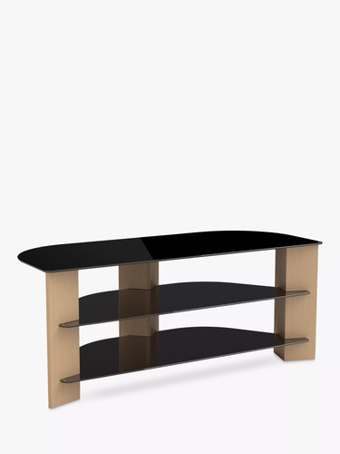Corner stand oak black - tv,