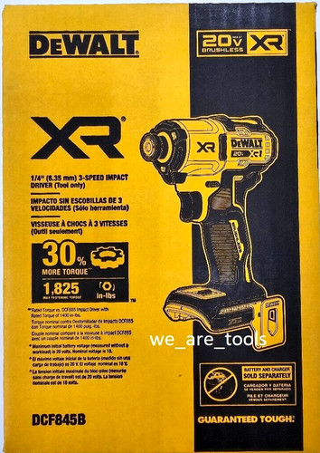 Dewalt dcf845b speed - dewalt,