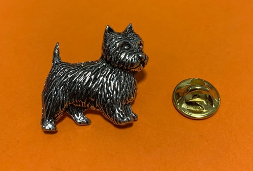 Westie pewter pin badge broach - pin,