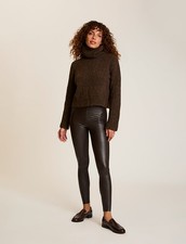 Commando Women's Faux Leather Legging - Espresso