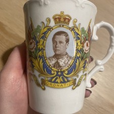 King Edward VIII Coronation Mug, May 1937, Vintage/antique
