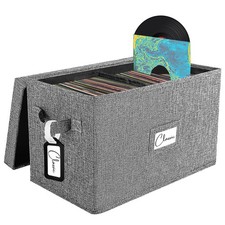 Vinyl Record Storage Box for