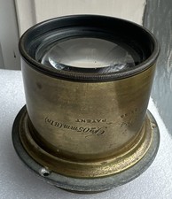 Ross London "Zeiss Patent" Planar F4, 8" 205mm Brass Lens Circa 1896