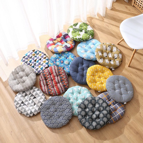 Colorful round chair seat pad - chair,