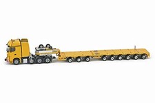 1/50 Scale Diecast Model Tractor For Benz 8X4 Nooteboom 33-0050 9-Axis Trailer