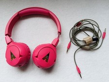 Pogs Kids Pink Bluetooth Headphones Blue Wireless/Wired Used – With Cables