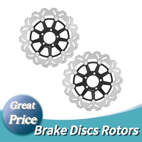 Pair front brake discs rotors - brake,