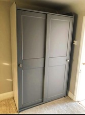 IKEA Hauga grey wardrobe with