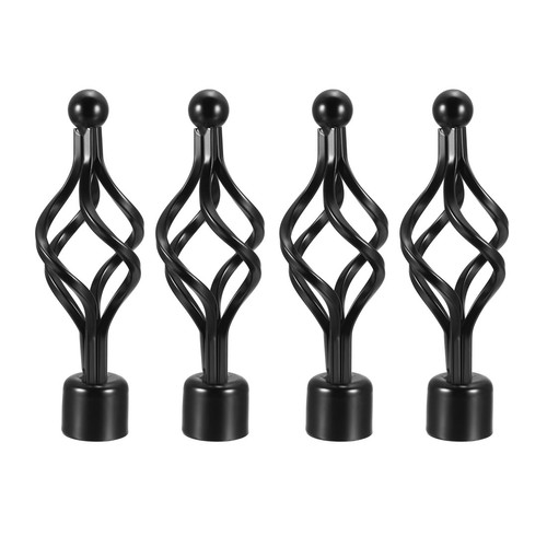 Curtain rod finials - rod, iron