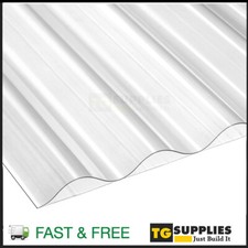 High Impact SunPlex® Clear Polycarbonate Corrugated Roofing Sheets UV Protected