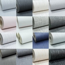 Crystal Glitter Encrusted Plain Mix Textured Vinyl Grey Silver Black Wallpaper 