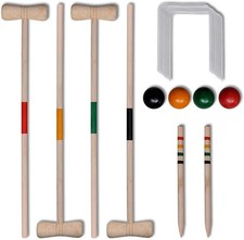 4 Player Wooden Croquet Set – Free Postage
