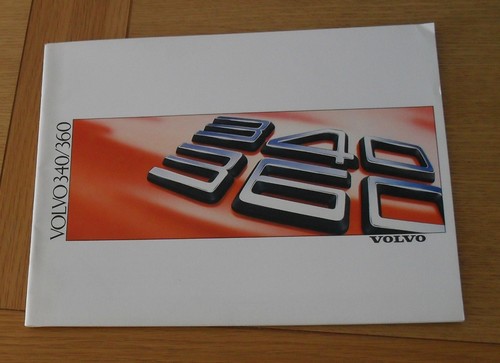 Volvo 340 360 brochure - volvo,