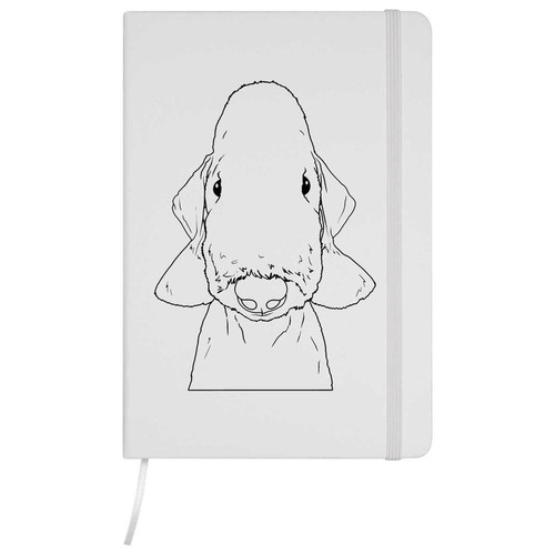 Bedlington terrier white - a5, 'bedlington