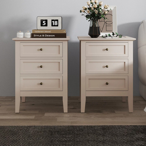 Pair drawer bedside table - pair,