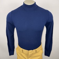 Vintage 60s Sarby Shirt Banlon Nylon Mock Neck Soul Train Beatnik NOS Mens Small