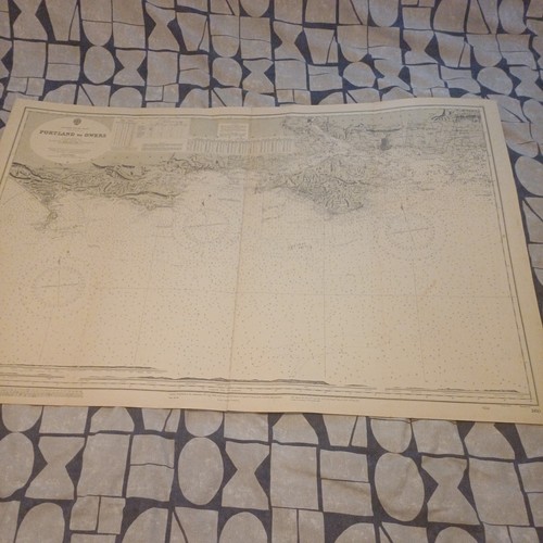 Vintage 1954 admiralty chart - 1954,