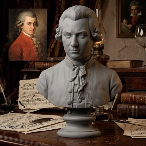 Mozart wolfgang bust - wolfgang,