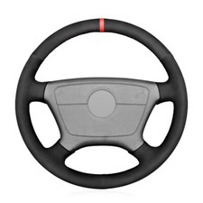 Alcantara Steering Wheel Cover Real Leather Wrap for MERCEDES C-Class W202 L