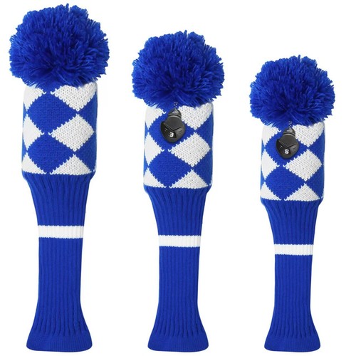 Golf wood club headcover pom - wood,