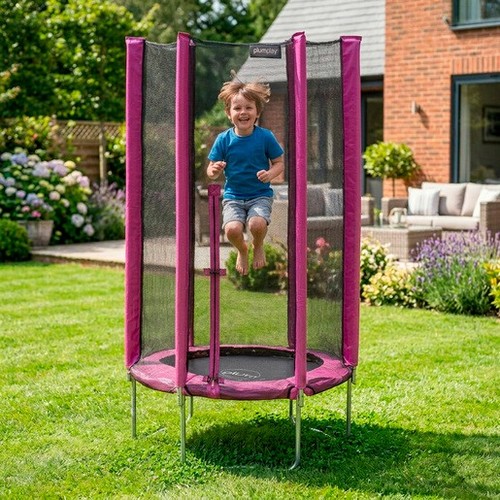 Plum 4ft junior trampoline - plum,