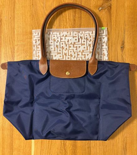 Longchamp handbag navy blue - longchamp,