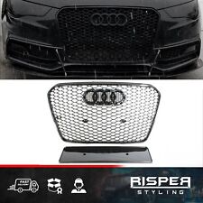 FOR AUDI A5 / S5 B8.5 2013-2016 RS5 STYLE HONEYCOMB GRILL IN ALL GLOSS BLACK