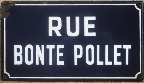 Old french enamel street road - street,
