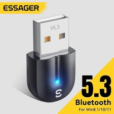 Bluetooth 5.3 Wireless Audio Data Transmitter Receiver USB PC Dongle Adapter
