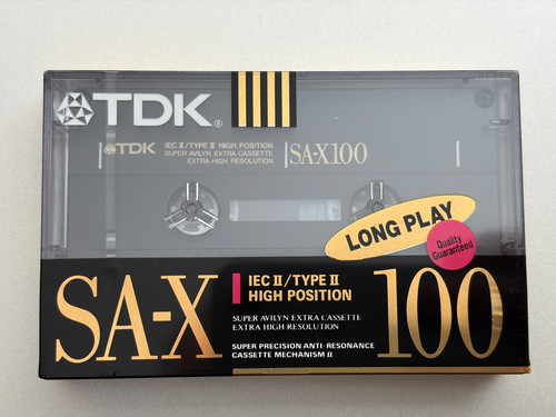 Tdk 100 blank cassette - tdk,