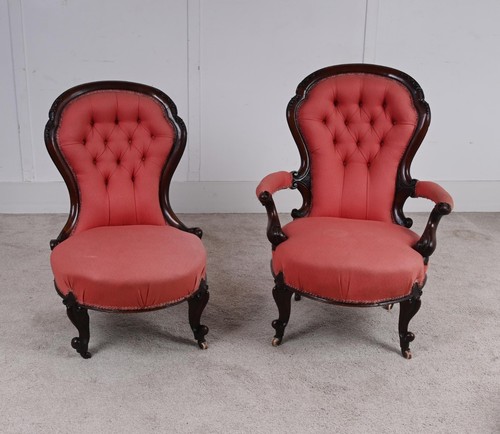 Pair victorian balloon back - balloon,