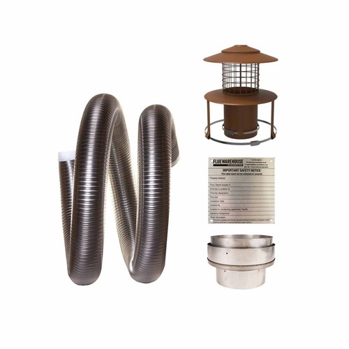 Flexible chimney flue liner - flexible,