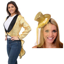 LADIES SEQUIN TAILCOAT AND